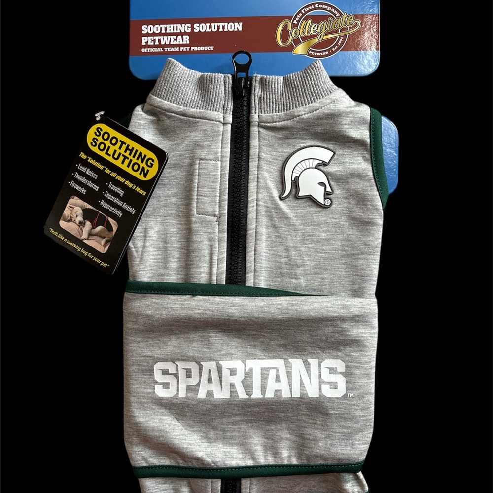 Michigan State Petwear Anti Anxiety Dog Cat  Comfort Size SMALL Machine Washable
